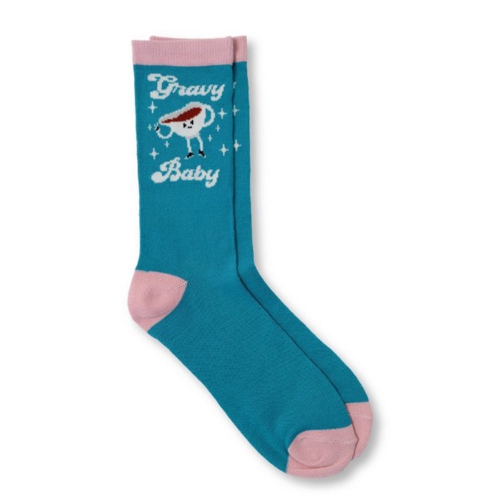 Women’s Crew Socks “Gravy Baby” - Picture 1 of 3